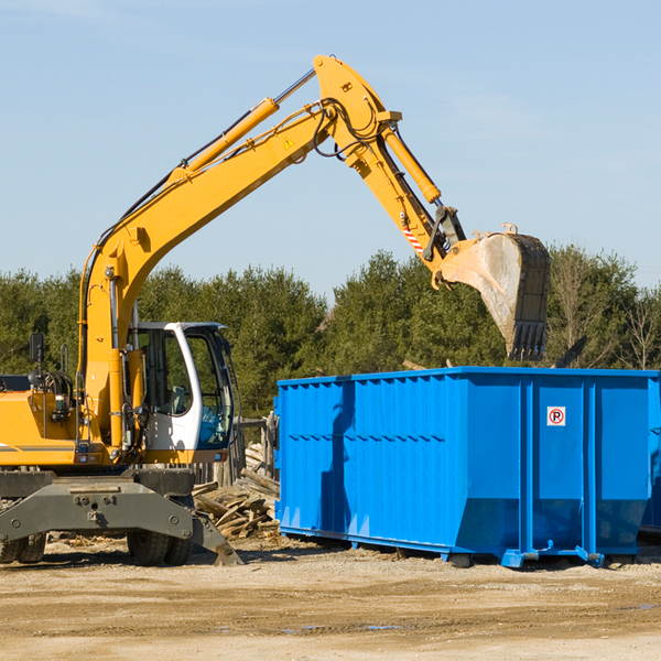 how many times can i have a residential dumpster rental emptied in Rock House Arizona